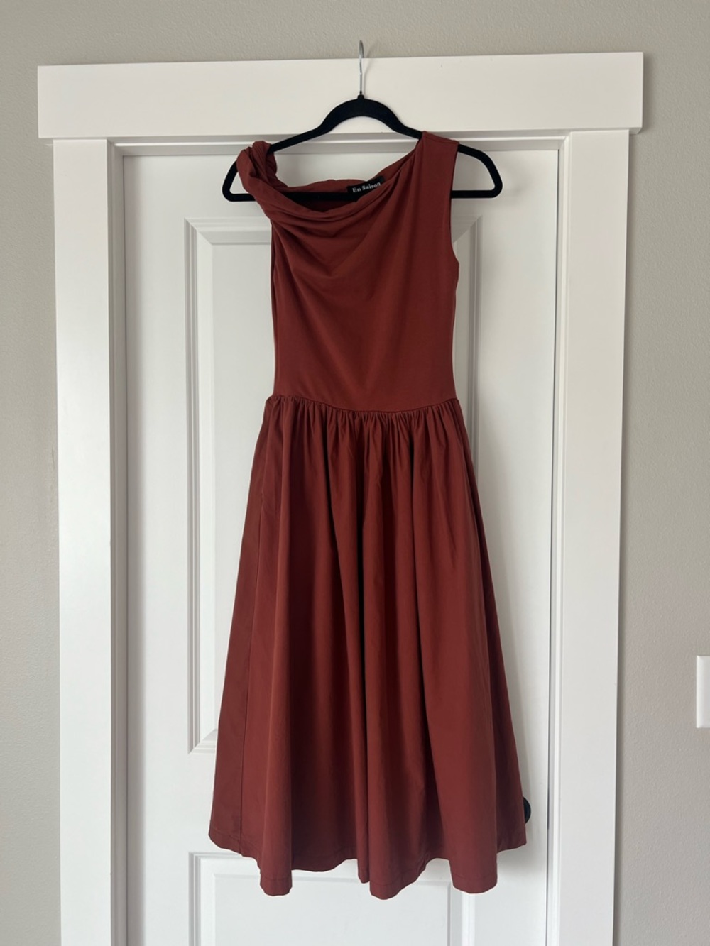 En Saison Parker Off Shoulder Mixed Media Dress Size XS